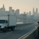 New York truck accident statute of limitations guide with a commercial truck on a city roadway